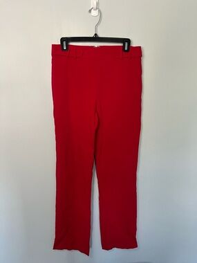 Marciano Vibrant Red Straight-Leg Pants size US 10